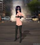  ass breasts gloves mask nipples shaved_pussy stockings the_incredibles thighs violet_parr 