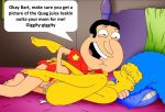  ass closed_eyes crossover cum cum_in_pussy erect_nipples erect_penis family_guy glenn_quagmire marge_simpson orgasm_face shaved_pussy the_simpsons thighs 