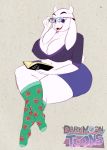 1_female 1girl 2017 absurdres anthro anthrofied ass big_breasts blu3danny blue_eyes book boss_monster breasts busty caprine cleavage clothed clothing crossed_legs darkmoontoons death_note eyebrows eyelashes eyewear fangs female female_only fur furry gary_(spongebob_squarepants) glasses goat goatmom half-closed_eyes highres huge_breasts humanoid_hands large_breasts legwear mammal milf mommy mother nickelodeon nipple_bulge open_mouth parent sexy sexy_breasts sexy_milf skirt slightly_chubby smile socks solo solo_female solo_focus spongebob_squarepants thick_thighs toriel undertale video_games white_fur wide_hips