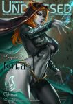  1girl 1girl 1girl abs alluring athletic_female big_breasts big_breasts cleavage dandon_fuga female_abs female_only fit_female looking_at_viewer magazine_cover midna nintendo orange_hair pinup red_eyes the_legend_of_zelda toned toned_female twili twili_midna twilight_princess 