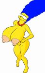  big_breasts erect_nipples marge_simpson massive_breasts maxtlat milf nude sexy_ass smile the_simpsons thighs 