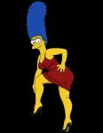  dress marge_simpson milf nice_ass red_dress tagme the_simpsons 