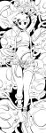  1girl armpits arms_above_head arms_raised barefoot belly black_eyes breasts feet kasumi_(pokemon) looking_at_viewer misty monochrome navel nintendo peanut-chat pokemon pokemon_(anime) pokemon_(game) short_hair suspenders tagme tentacles tentacool video_games 