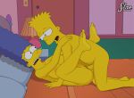  bart_simpson breasts gif incest marge_simpson missionary mother_and_son nipples nude shaved_pussy the_simpsons thighs 