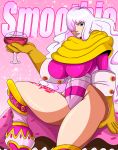 1girl big_breasts breasts charlotte_smoothie female female_only glass one_piece solo sonson-sensei wine wine_glass