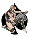big_breasts gun imperial imperial_guard kiowapilot mostly_nude posing straps warhammer_40k