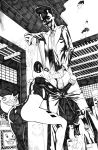  batman_(series) dc_comics doujin fellatio harley_quinn manga monochrome oral shade the_joker 