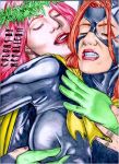  2girls barbara_gordon batgirl batman_(series) dc dc_comics female female_only poison_ivy yuri 