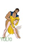  arabian_fight_nights breasts cum_between_legs eyepatch one_breast_out penis princess_lurana rape standing_sex tulio_(artist) yellow_clothing 