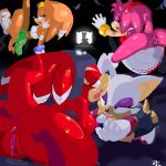  1boy 4girls amy_rose ass bioware breast breasts female furry instantsonic lowres male miles_&quot;tails&quot;_prower multiple_girls multiple_tails pussy rouge_the_bat sega seikoseeley shade shade_the_echidna sonic sonic_chronicles sonic_team sonic_the_hedgehog tail tikal_the_echidna uncensored vaginal 