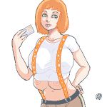 big_breasts breasts d! d!_(artist) extra_breasts horny leeloo lipstick multiple_breasts nipples suspenders the_fifth_element 