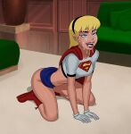 1girl 1girl blonde_hair breasts comic_book_character female_focus high_res justice_league_unlimited long_hair medium_breasts patreon patreon_paid patreon_reward solo_female something_unlimited sunsetriders7 supergirl superheroine tagme teen