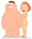  arms_crossed breasts family_guy lois_griffin nude peter_griffin shaved_pussy 