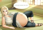 blonde_hair brown_hair naruto naruto_shippuden nerdroid pregnant pregnant_belly pregnant_female tsunade