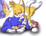  all_fours anal angelofhapiness anthro canine clothing cum doggy_position fox from_behind_(disambiguation) from_behind_position furry gloves hedgehog hot_dogging male male/male male_only mammal miles_&quot;tails&quot;_prower sega sex sonic_the_hedgehog 