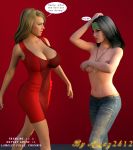  3d american_dad breasts dress francine_smith hayley_smith jeans nipples topless 