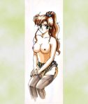 bishoujo_senshi_sailor_moon breasts kino_makoto makoto_kino mostly_nude no_bra panties sailor_jupiter stockings 