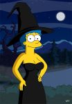  breast_expansion breasts dress gif marge_simpson nipples smile the_simpsons wvs 