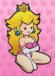  breasts lingerie nipples non-nude nude princess_peach super_mario_bros. yerkdiff 