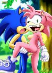  1girl amy_rose amy_rose_(classic) bbmbbf mobius_unleashed palcomix rosy_the_rascal sega semen sonic_(series) sonic_the_hedgehog sonic_the_hedgehog_(series) vaginal_penetration 
