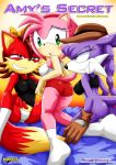  amy&#039;s_secret amy_rose archie_comics bbmbbf comic cover_page fiona_fox mobius_unleashed multiple_girls nic_the_weasel nicolette_the_weasel palcomix sega sonic_(series) sonic_the_hedgehog_(series) threesome 