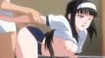  anime bottomless hentai kanojo_x_kanojo_x_kanojo midori_byakudan one_eye_closed sex shirt_lift vaginal 