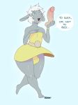  1girl 2017 absurd_res anthro bulge clothed clothing crossdressing dildo dress furry girly hair high_res horn male mammal penis rhinoceros sex_toy sqoon thick_thighs wide_hips 