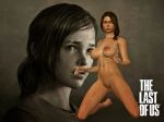  1girl 3d background blue_eyes breasts brown_hair brunette ellie feet female female_human female_only foot games human human_only large_breasts legs nipples nude nude_female posing pubic_hair pussy render simple_background soles solo solo_female text the_last_of_us toes video_games xnalara xps 