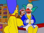  ass cheating_wife huge_breasts huge_nipples imminent_sex krusty_the_clown marge_simpson nude smile the_simpsons whoa_look_at_those_magumbos yellow_skin 