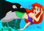  disney female kalahee_(artist) orca princess_ariel the_little_mermaid underwater vore 