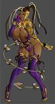  1girl alluring breasts_outside cosplay dark-skinned_female dark_skin ebony ivy_valentine_(cosplay) master_raven namco snake_sword soul_calibur soulcalibur tekken tekken_7 