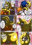  1girl anthro anus big_breasts breasts comic cuckold cum english_text forced furry male male/female miles_&quot;tails&quot;_prower penis pussy raianonzika raianonzika_(artist) rape sega sonic_the_hedgehog testicles text zooey_the_fox 