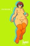  bbw breasts glasses nipples scooby-doo shaved_pussy stockings velma_dinkley 
