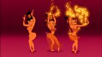 3girls aladdin_(series) breasts disney edit female female_only genie&#039;s_belly_dancers nipples nude