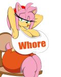  amy_rose anthro ass big_ass big_breasts breasts cleavage digitaldomain123 female furry hedgehog solo sonic_(series) 