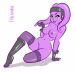  1girl alien boots breasts female female_alien female_only gloves hackman23 nude star_wars stockings twi&#039;lek white_background 
