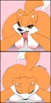  1girl 2017 amber_eyes anthro big_breasts breasts canine cum cum_in_mouth cum_inside digital_media_(artwork) duo erection eyelashes fellatio first_person_view foreskin fox furry half-closed_eyes high_res humanoid_penis licking male male/female mammal oral penis penis_lick sex small_penis tongue tongue_out uncut xylas 
