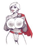  big_breasts breasts dc dc_comics devil_hs kara_zor-l karen_starr looking_at_viewer nipples power_girl 