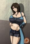  big_breasts breasts cleavage female final_fantasy final_fantasy_viii pregnant re-maker rinoa_heartilly smile solo 