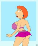  ass family_guy huge_breasts lois_griffin miniskirt smile 