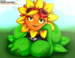 1girl ass nipples nude plants_vs_zombies plants_vs_zombies_heroes popcap_games solar_flare solar_flare_(pvz) sunflower sunflower_(pvz) tagme