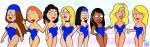  american_dad big_breasts bonnie_swanson breasts cleavage crossover family_guy francine_smith hayley_smith lois_griffin meg_griffin nipples swimsuit 