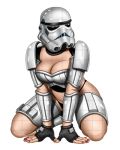 big_breasts breasts cleavage grid mask star_wars stormtrooper
