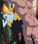 2016 2boys against_tree ahegao anal anal_penetration animal_genitalia animal_penis animated backsack balls bent_over braixen butt canine canine_penis closed_eyes duo erection forest from_behind_position fucked_silly fur gen_6_pokemon half-closed_eyes human inner_ear_fluff interspecies knot looking_back looking_pleasured loop male male_penetrating mammal nintendo no_sound nude open_mouth outside penetration penis pok&eacute;mon pok&eacute;mon_(species) pok&eacute;philia rear_view red_eyes sex spazkid tongue tongue_out tree vein veiny_penis video_games webm yaoi yellow_fur