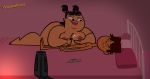 1boy 1girl bbw bed bedroom big_areola big_breasts cartoon_network closed_eyes cody_(tdi) cum_on_breasts cumshot handjob huge_breasts lipstick nude nude_female nude_male sadie_(tdi) size_difference thick_ass thick_thighs total_drama_island venturatheace