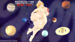 1girl 3d 3d_(artwork) alternate_breast_size areola ass ass_focus barefoot big_ass big_breasts blonde_hair boreditor bubble_ass bubble_butt completely_nude completely_nude_female crown curvy dialogue earrings female_focus female_only full_body giantess giga_giantess glowing high_res high_resolution light-skinned_female light_skin long_hair mario_(series) massive_ass massive_breasts naked_female nintendo nipples nude nude_female planet rosalina round_ass sexy sexy_ass sexy_body sexy_breasts sfm smug smug_face solo_female source_filmmaker space star_earrings super_mario_bros. text thick_thighs thighs
