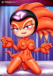  1girl anthro bbmbbf big_breasts blush breasts brown_fur echidna feet female furry headband horny looking_at_viewer mobius_unleashed navel nipples nude palcomix pussy sega shade_the_echidna solo sonic_chronicles sonic_the_hedgehog_(series) toes wet 
