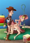 anal ass bent_over bo_peep bottomless cartoonza.com disney doggy_position from_behind hand_on_ass penis pixar pussy sex testicles toy_story woody_pride