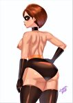  breasts erect_nipples helen_parr mask no_bra panties stockings the_incredibles thighs topless 