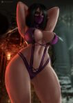  1girl 1girl 1girl black_hair clones female_focus female_only high_res high_resolution luminyu mileena mortal_kombat patreon patreon_paid patreon_reward solo_female solo_focus video_game_character video_game_franchise 